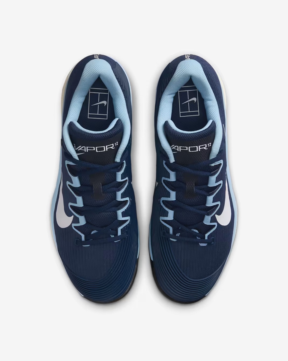 Nike Vapor 12 Sert Kort Erkek Tenis Ayakkabısı FV5552-402 - 4