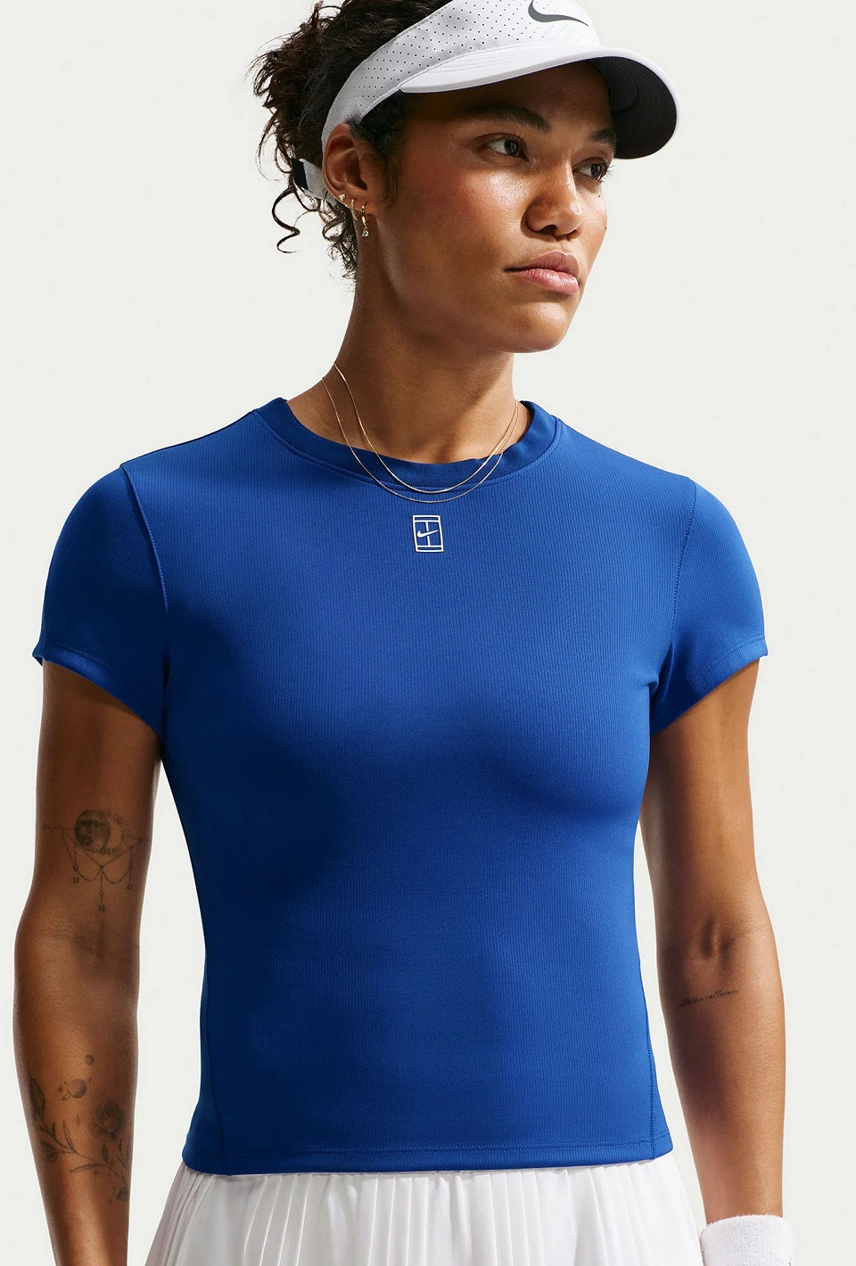 NikeCourt Advantage Kadın Dri-FIT Tenis Tişörtü HQ2994-417 - 3