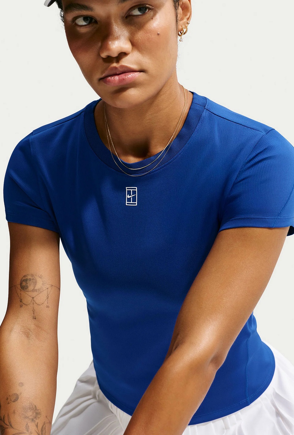 NikeCourt Advantage Kadın Dri-FIT Tenis Tişörtü HQ2994-417 - 5