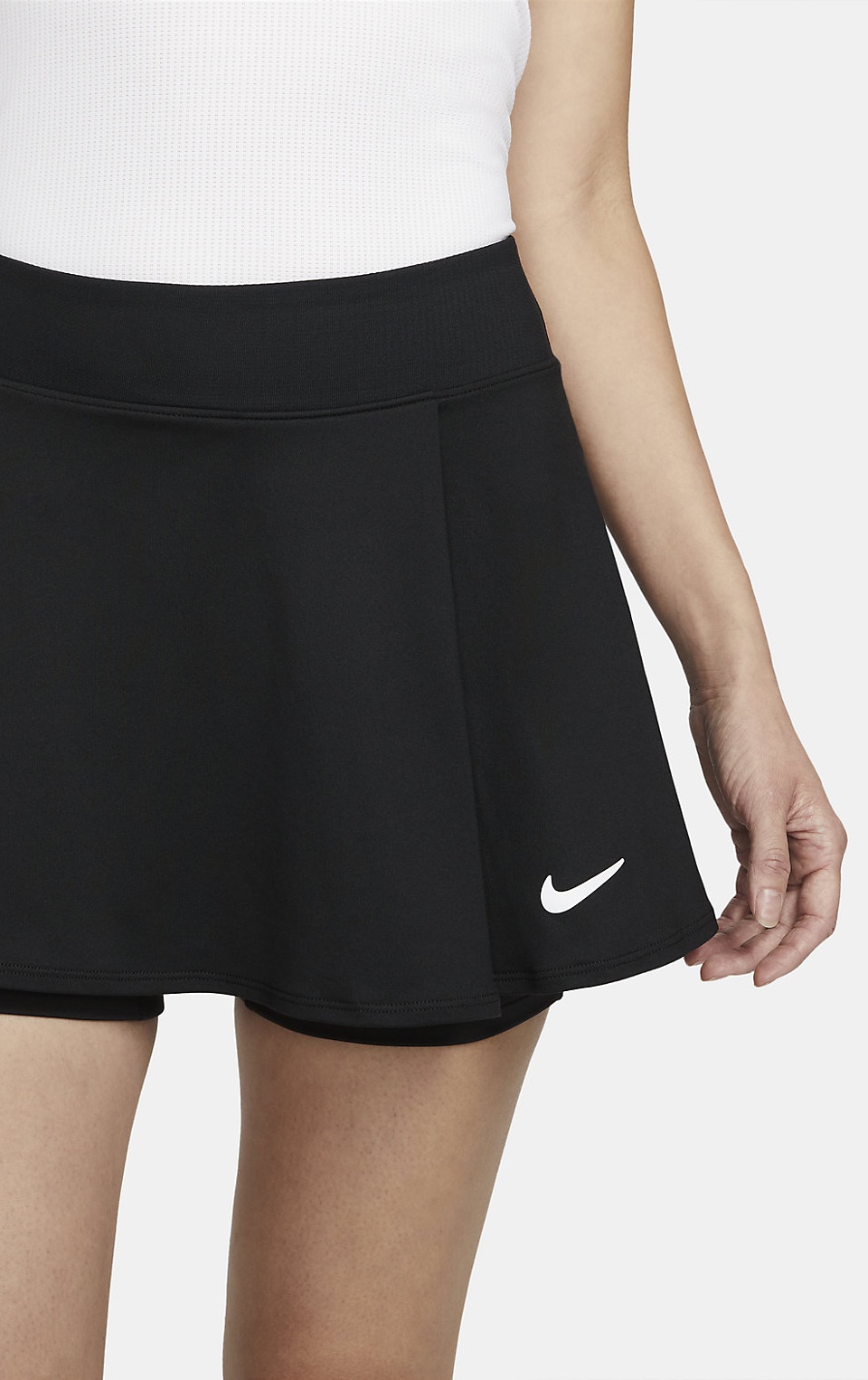 NikeCourt Dri-FIT Victory Kadın Tenis Eteği Siyah - 3