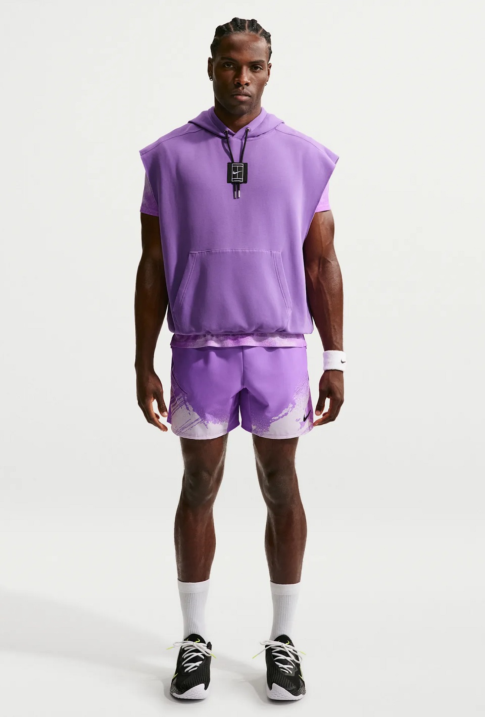 NikeCourt Slam Paris Erkek Tenis Kolsuz Kapüşonlu Sweatshirt 